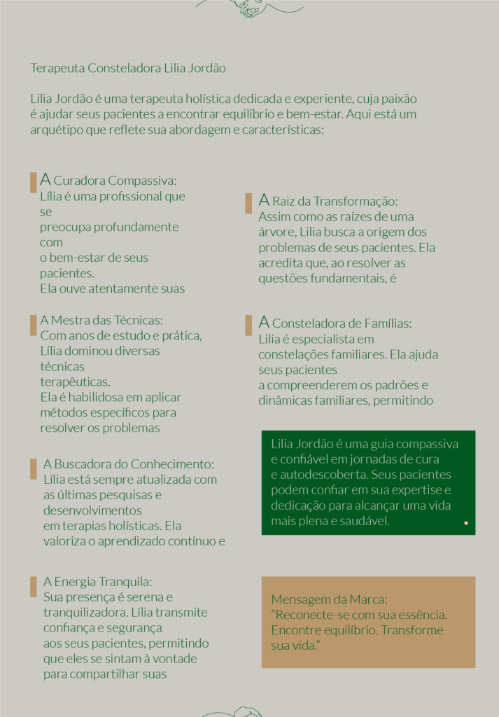 Página 2 do Kit Essencial de Identidade Visual Lília Jordão